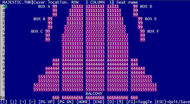 Assigned seating.